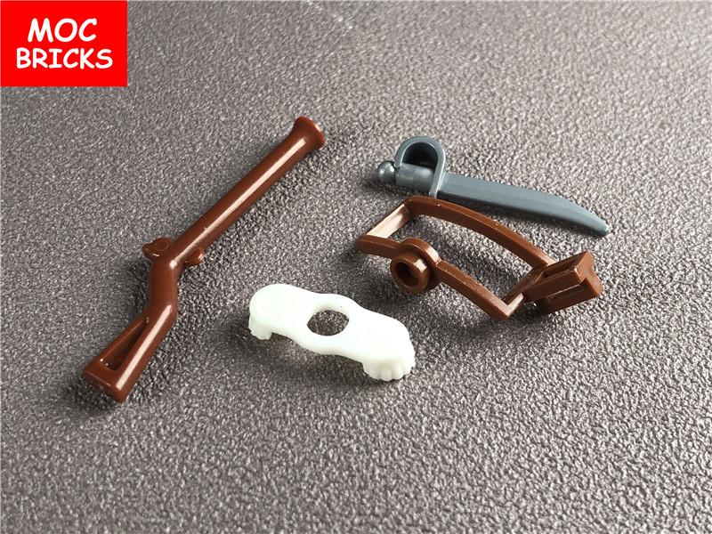 5 Sets/Los MOC Steine Piratensoldat Waffenset 2561 Bausteine DIY Spielzeug für Kinder Weihnachtsgeschenke
