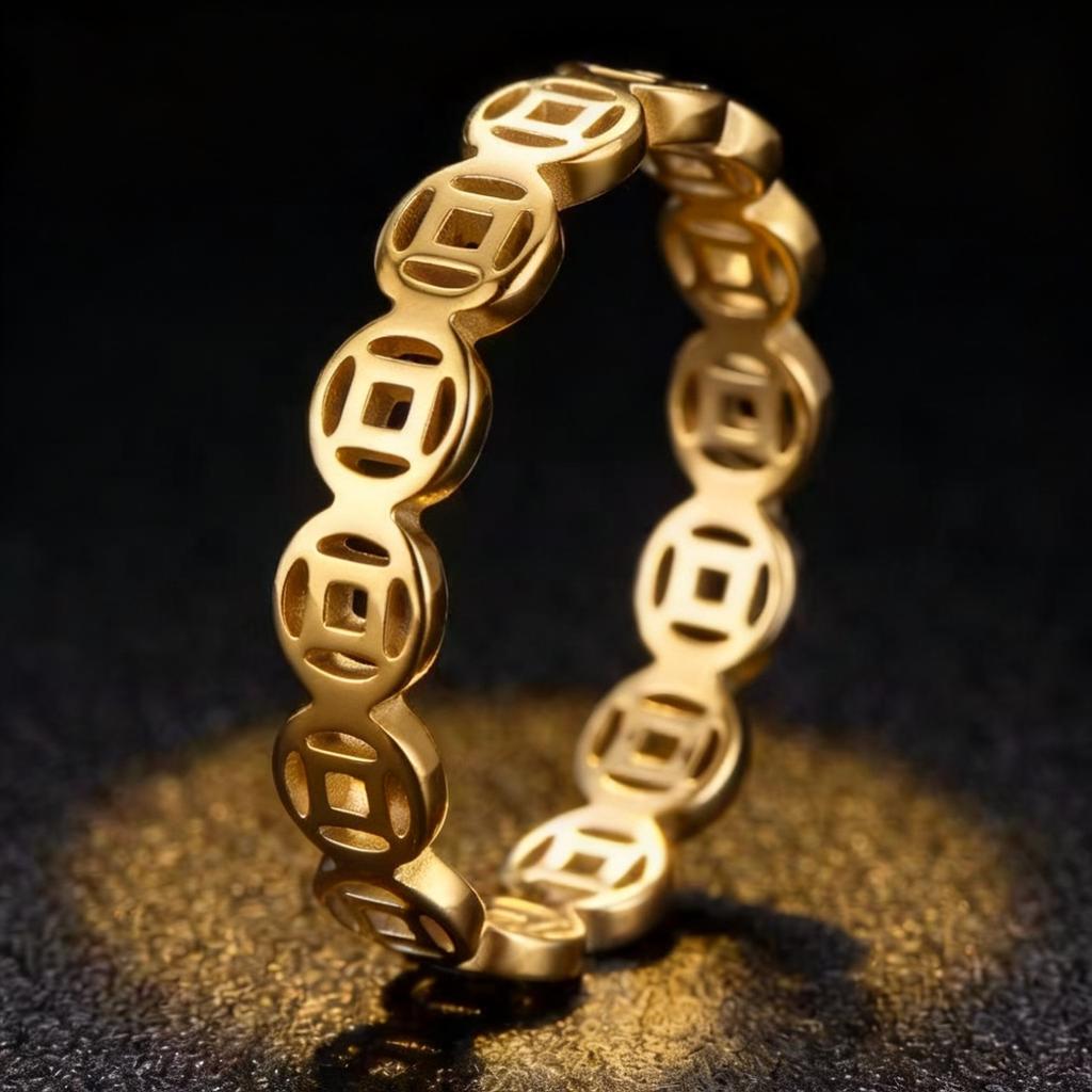 Titanium steel ring, niche and high-end, light luxury, non-fading, cross-border Instagram-style Foever Love