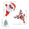 Car Styling Decoration Car Magnetic Reflective Decal Exterior Accessories Christmas PVC Stickers