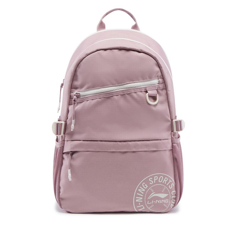 Li Ning Polyester Backpack Regular Women s Quartz Pink ABSV219-5