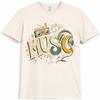 Music T Shirt Boombox Headphones Retro DJ Sound Graphic Vintage Tee