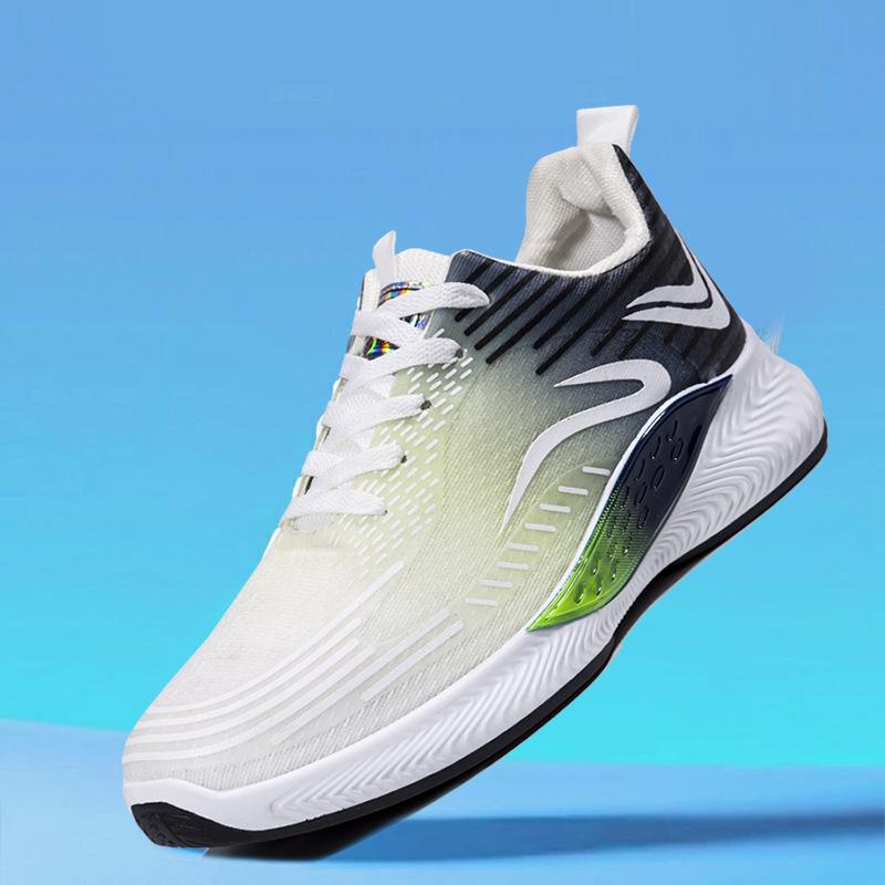 Sneakers for Men's Spring New Flying Knitted Breathable Shoes for Men's Lightweight Trendy Paired with Fashionable Running Shoes for Men's Shoes