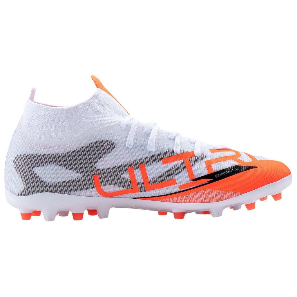Puma Ultra 5 Match+ Versatile Comfortable Soccer Shoes Men sneaker White Orange 108356-01