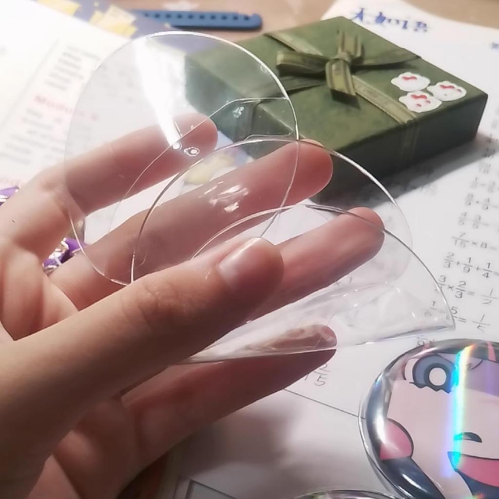 AAGWW 20-teilige Emblem-Schutzhülle, Klar, Passend für Embleme bis 58mm, Verhindert Herausfallen und Schützt Blumen