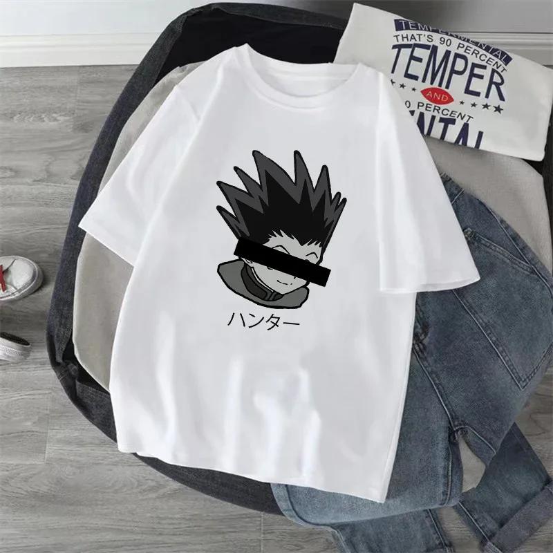 Anime Hunter X Hunter T-shirt Japan Manga Hisoka Killua Zoldyck Kawaii Funny T Shirts Kurapika Devil Eye Short Sleeve Tee Tops