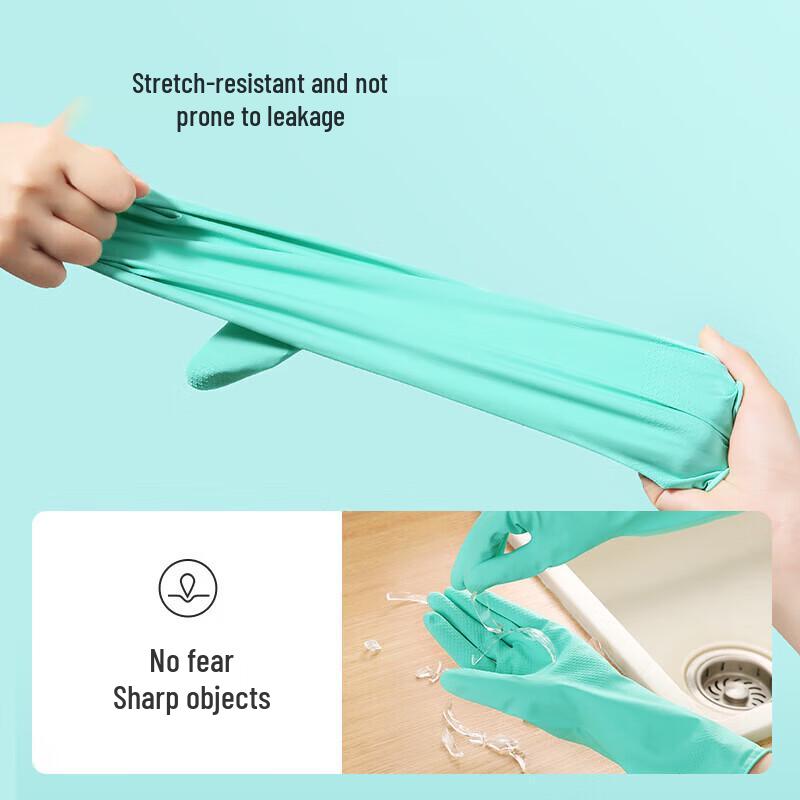 MARYYA Dexterous Thickened Latex Household Gloves