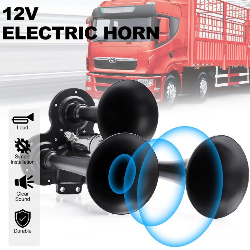 Buzina de Trem 600DB Super Alta 3 Trompetes Kit de Buzina a Ar Para Caminhão Semi-Reboque Barco Van Carro