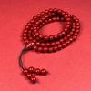 Bestselling Natural Cinnabar 108 Bead Buddhist Rosary Bracelet with High Purple Gold Sand Content