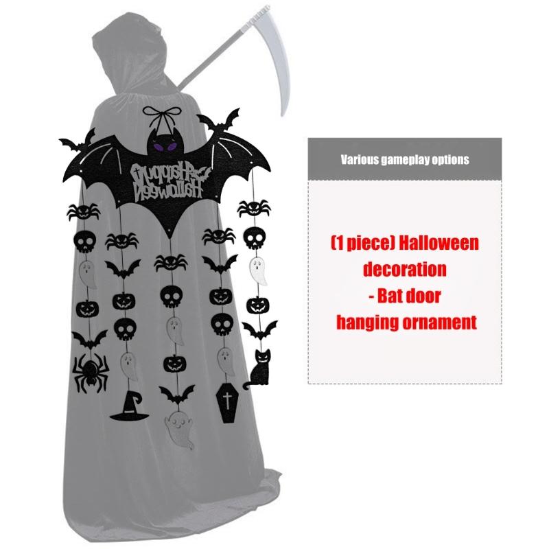 Portable Paper Bat Ornament Easy Install Halloween Window Wall Decorations For Home Office Party