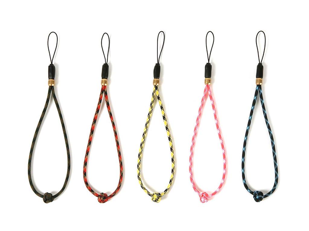 ARTISAN&ARTIST ACAM-P04HYLBK Paracord and Brass Multi-Hand Strap Camera Strap, Yellow/Black, Made In Japan