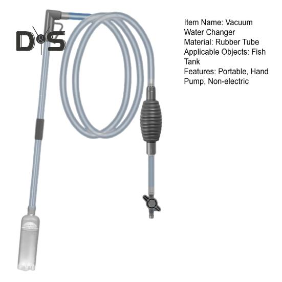 Curățător de acvariu cu sifon, pompă manuală, schimbător de apă, curățare cu nisip și pietriș, pentru acvarii mici