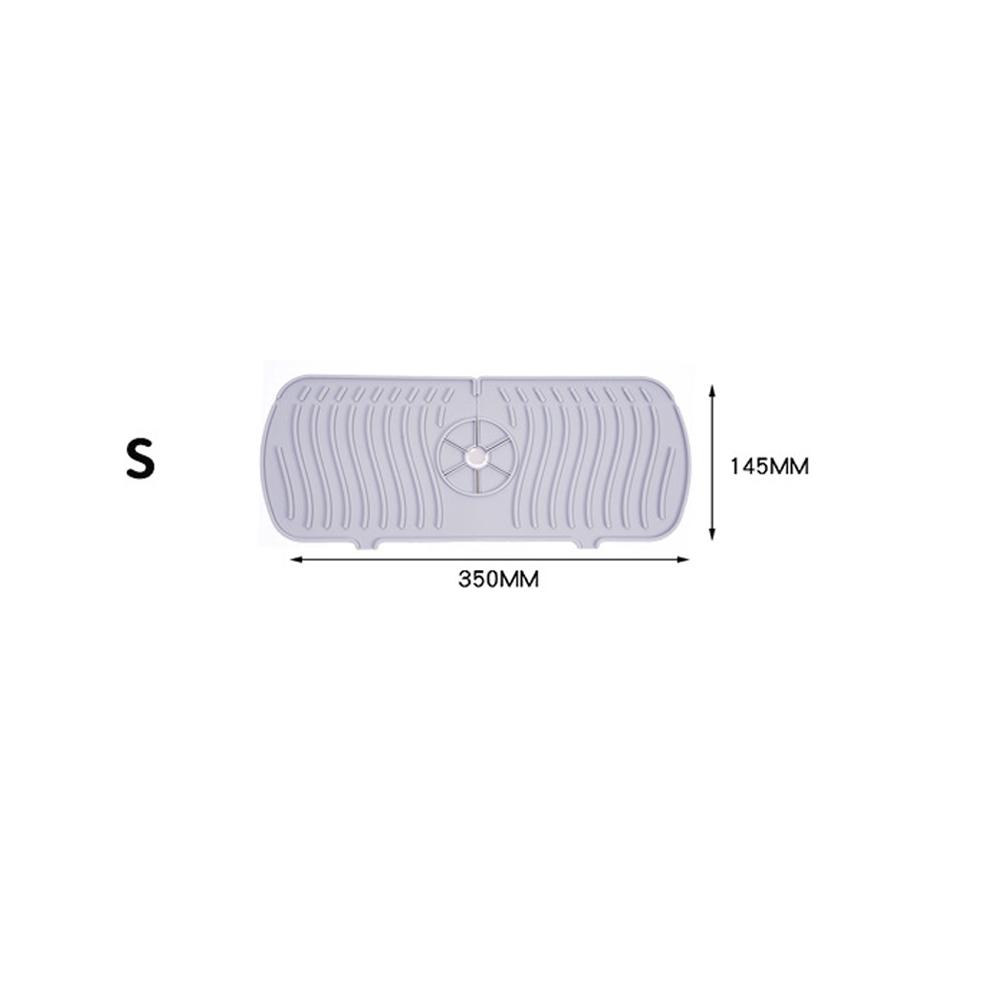 3 Size Kitchen Silicon Faucet Absorbent Mat Sink Anti-Splash Countertop Protect  Bathroom Soap Drainer Box Rack Draining Pad