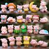 Miniature Pigs Statue Garden Decors Small Resin Pigs Figurine Toy Mini Cake Toppers for Birthday Party Decors Supplies 55KF