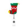 Snowman Elk Christmas Badge Reel Santa Claus ID Card Holder  Doctor Student
