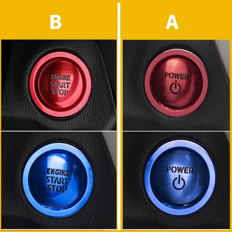 For Toyota Camry 2018-     XV70 Hybrid Car Interior Engine Start Stop Push Button Cover Trim Sticker Accessories
