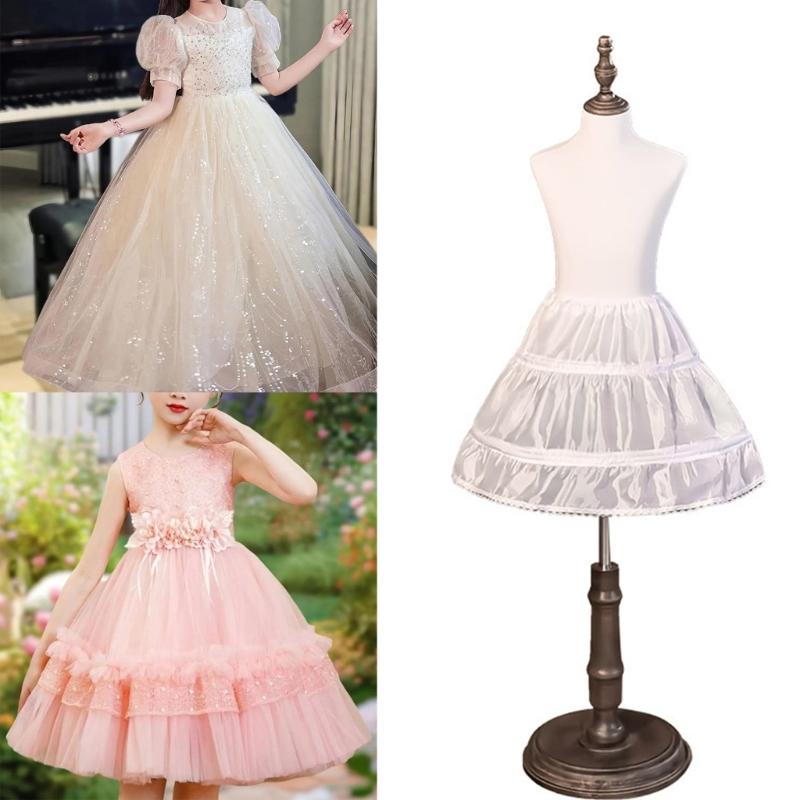 Childrens White Underskirt With Flexible Support Structure Ideal For Formal Event And Performances