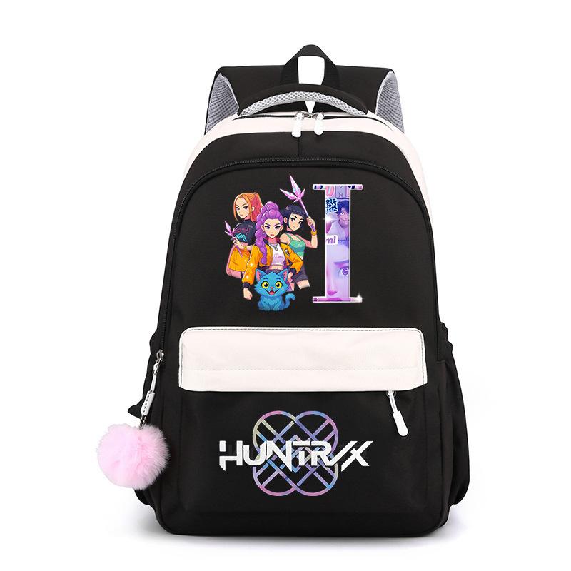 Large Capacity Schoolbag with Shoulder Strap; Student Three-piece Pencil Case Set