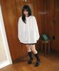 RONRON Lace Ruffle Blouse Ivory