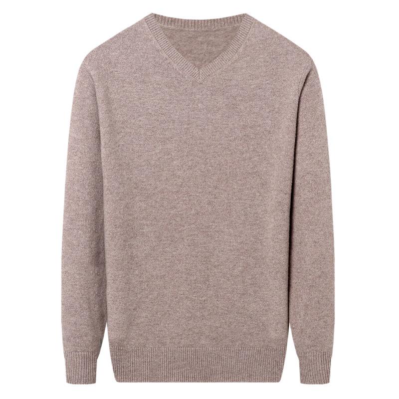 2025 Herren V-Ausschnitt Kaschmirpullover: Dick, Warm, Business Casual für Herbst/Winter