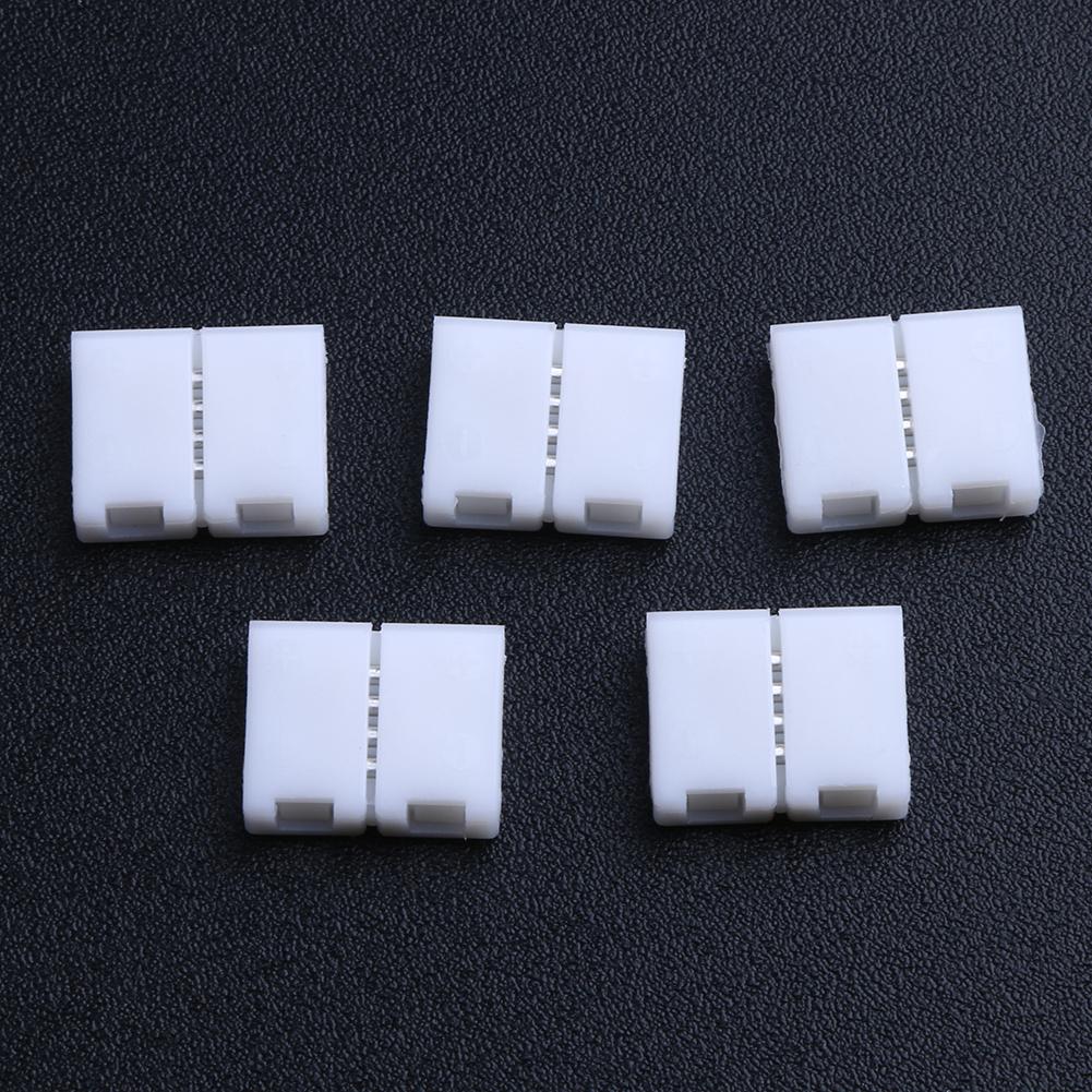 5pcs 4Pin 8mm Free Welding PCB Board Quick Connectors for RGB LED Strip