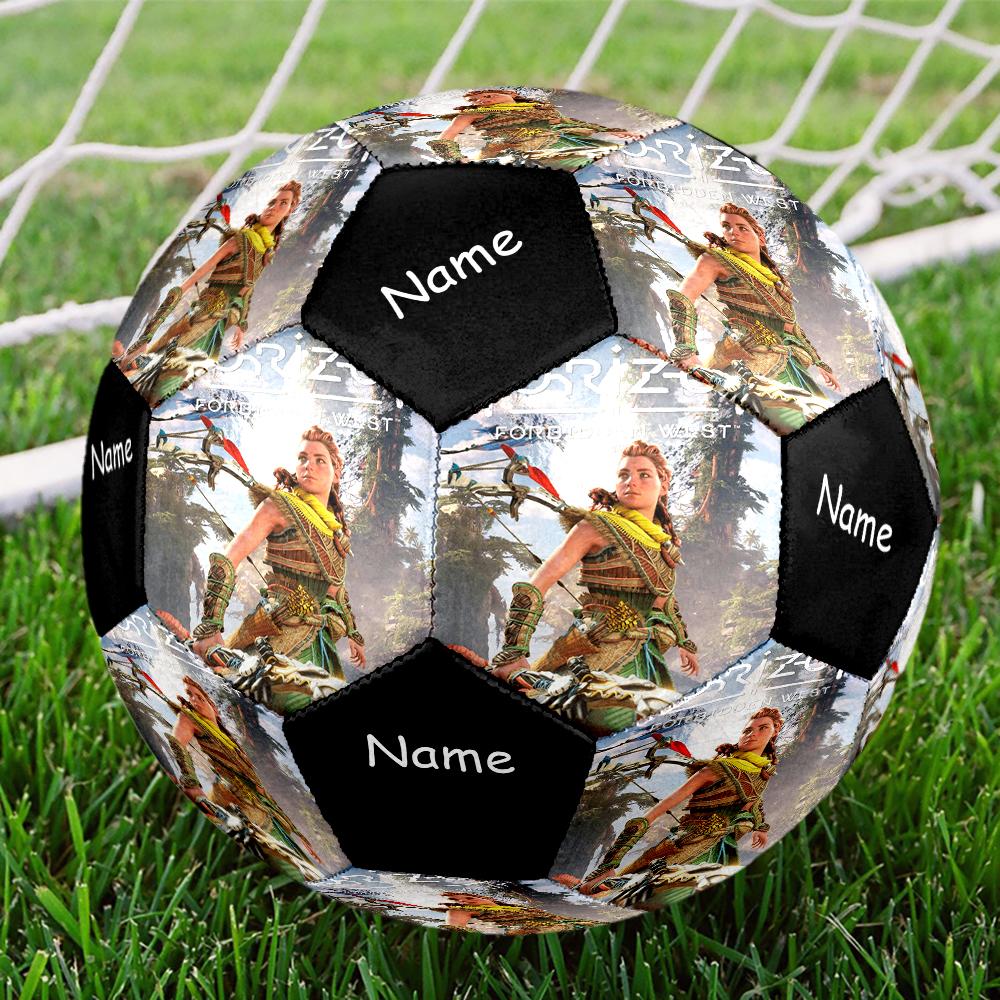 Custom Name Horizon Theme Size 5 Soccer Ball, Suitable for Both Indoor and Outdoor Matches, a Gift Suitable for Everyone.