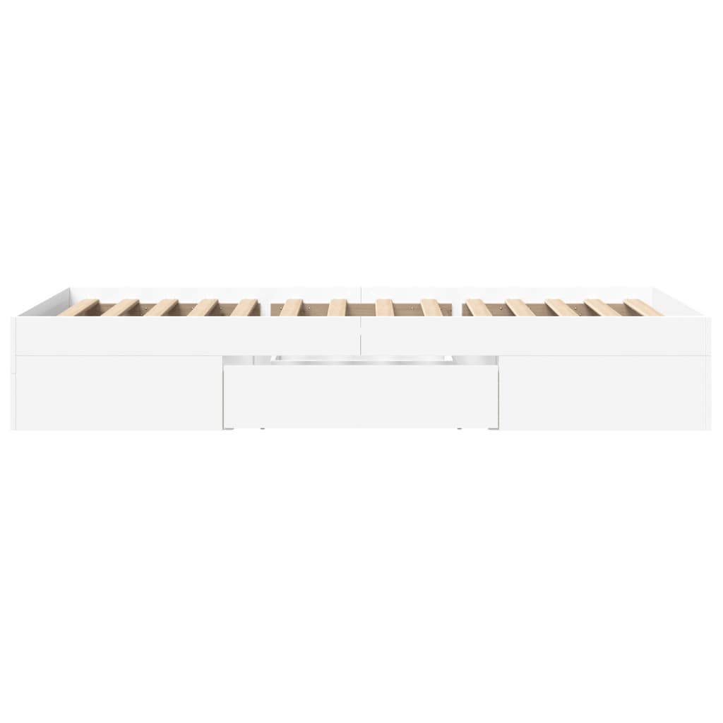 Bed Frame White 90x190 cm Particleboard