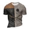 Halloween T Shirt Men's Casual Round Neck Blood Splatter Pattern Tops Horror Bloody Printed Short Sleeve Tops