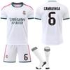 27 Real Madrid Home Court Ronaldo No. 7 Jersey Bellingham No. 5 Mbappe No. 10 Football Jersey Set