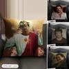 P-Pedro Pascal Daddy Kissenbezug Natürlicher Leinen Bio-Stoff Beidseitiger Druck Sofa Heimdekoration Geschenk Kissenhülle