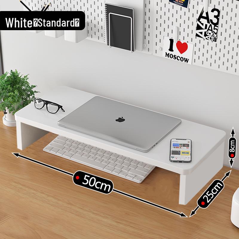 Wooden Desktop Laptop Monitor Riser and Storage Stand