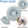 Massage Bath Sponge Ball Exfoliating Shower Brush Wall-Mounted Loofah with Suction Cup Deep Clean Body Scrubber Bathroom Access
