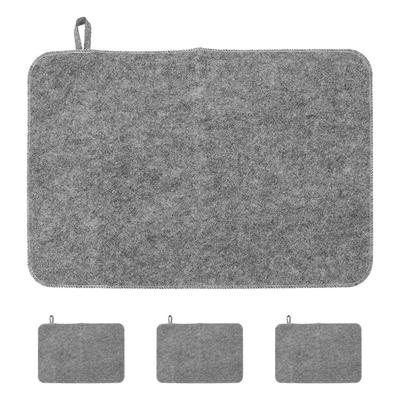 48x33cm Sauna Mat 4 STUKS Bad Sauna Zitkussen Vilt Kussen Stoomkamer Accessoires Waterabsorberend Warmte-isolerende Mat Verdikt