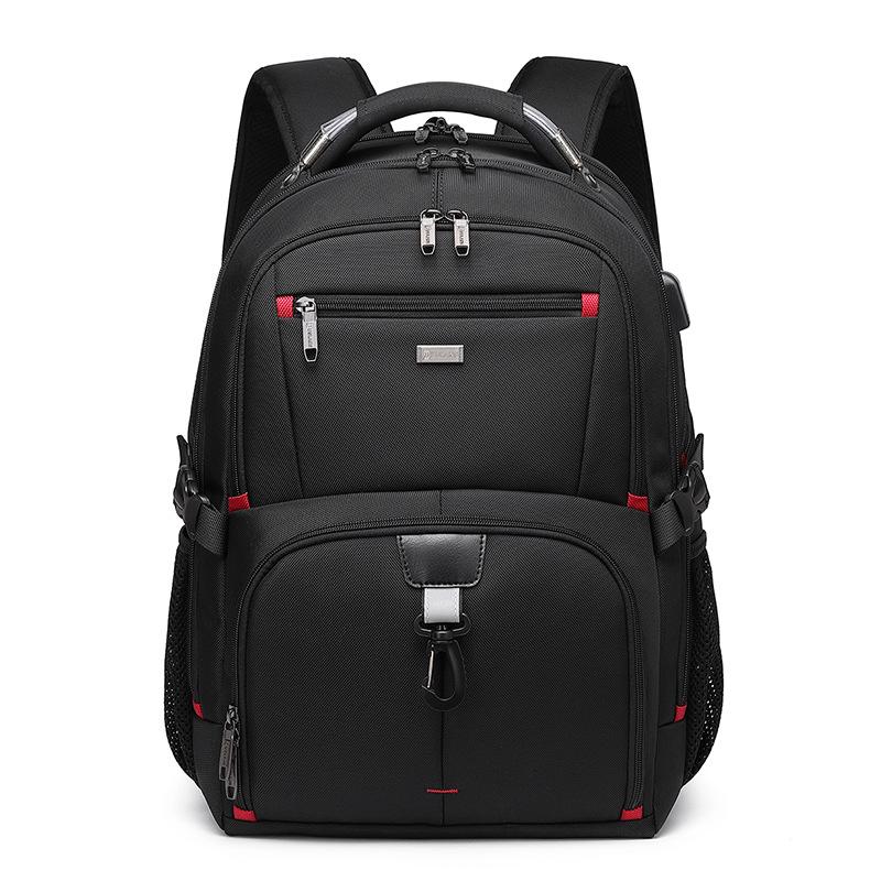 

Мужской многофункциональный рюкзак большой вместимости для бизнеса и школы, для ноутбука, с лямками с воздушной амортизацией 18 чёрный