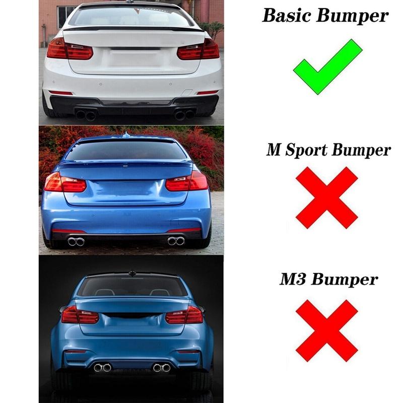 Rear Bumper Reflective Strips For BMW F30 F32 325I 328I 330I 420I 428I 430I Rear Bumper Reflector Warning Strip 63147382233