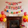 Fire Truck Happy Birthday Banner For Kids and Adult Firefighter Fire Engine Rescue Birthday Party Sign, Fire Truck Party Supplies For Boys and Girls