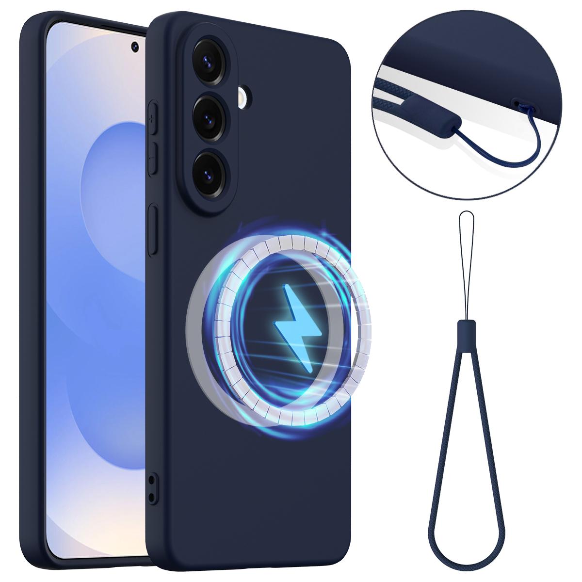 For Samsung Galaxy S26 Pro/Galaxy S26 Magnetic Case Anti-Drop Liquid Silicone Phone Cover