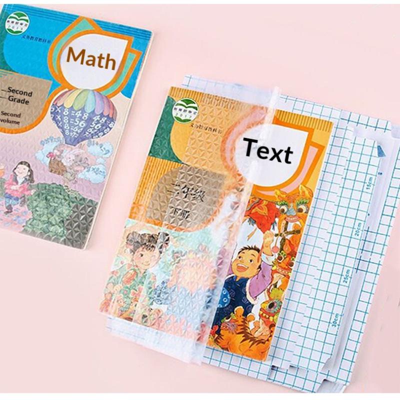 10/30 Sheets Waterproof Transparent Book Protective Cover Self Adhesive Book Cover Wrapper School Student Textbook Skin Sleeve