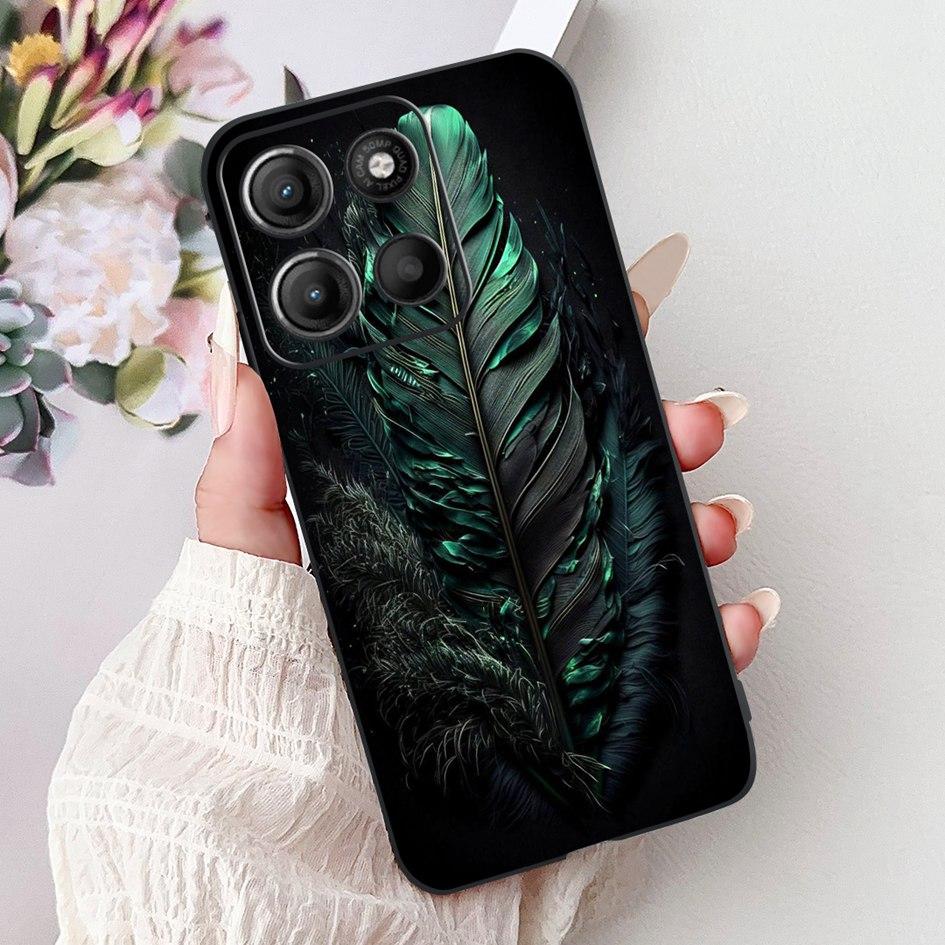 Silicone Case For Motorola Moto G15 G75 2024 Cover Cute Panda Lion Shockproof TPU Phone Cases For MotoG15 MotoG75 G 75 G 15 Etui