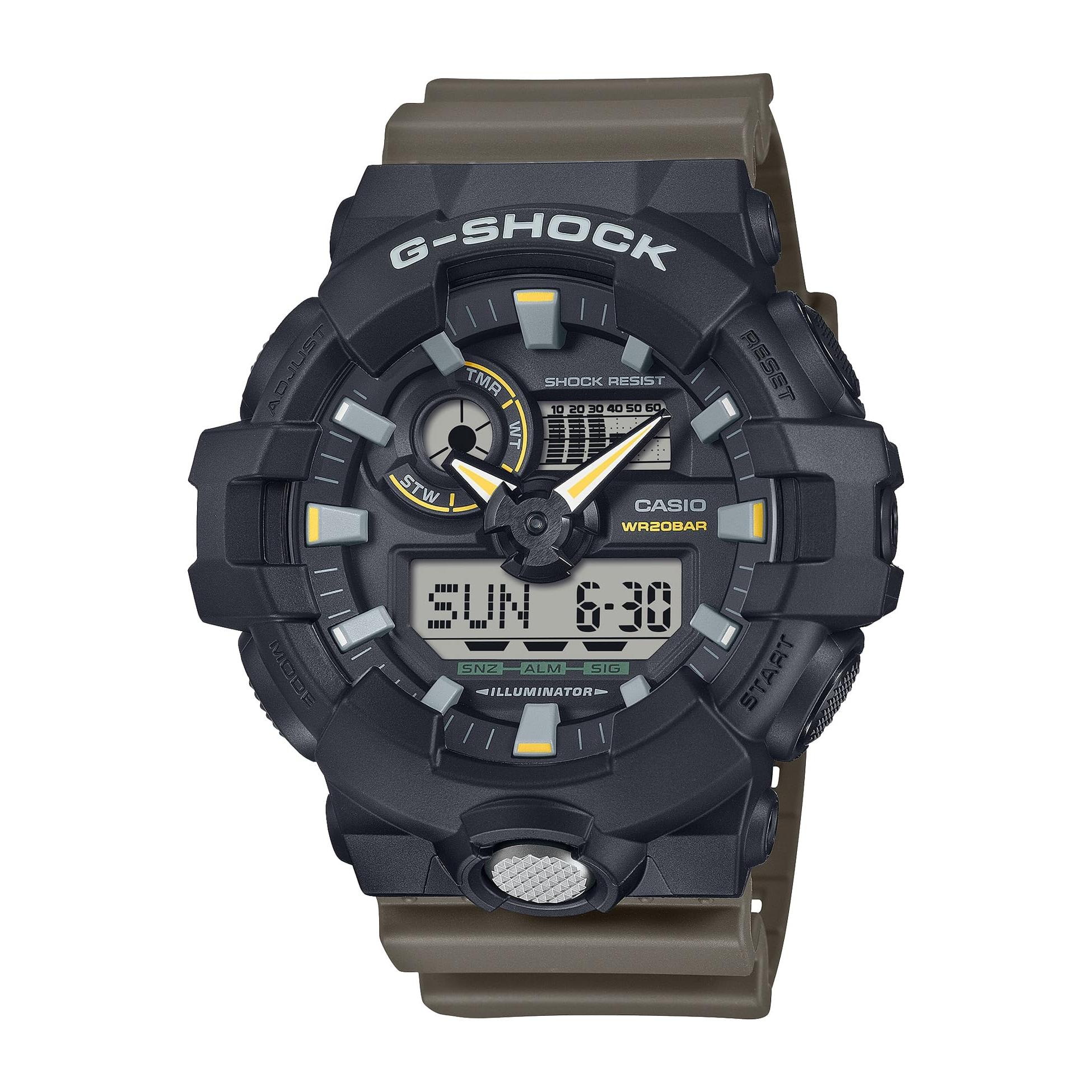 

[Casio] G-Shock Men s Watch GA-710TU-1A3JF Olive Green Dual-Tone Utility Colors Japan Edition