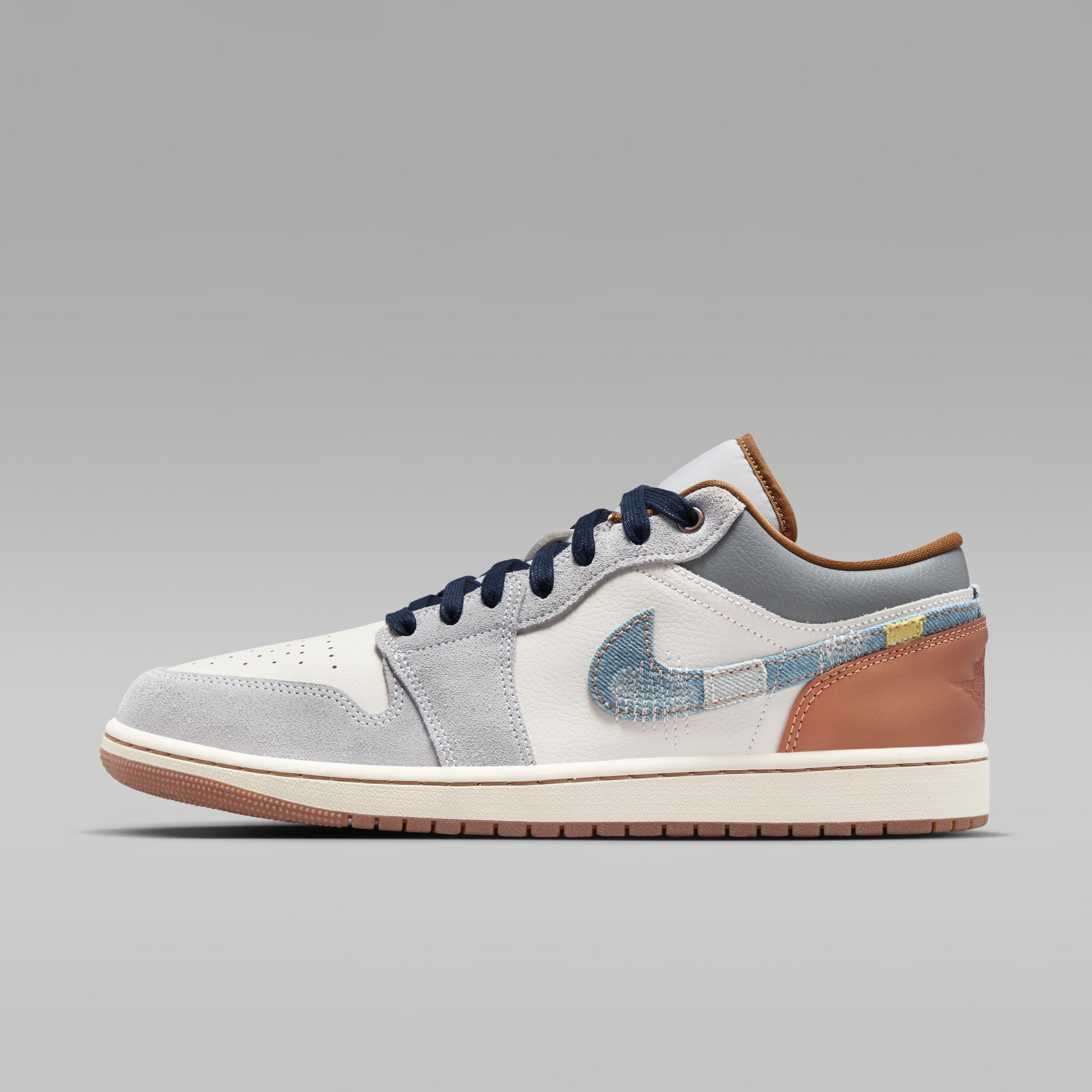 Jordan 1 Low SE Phantom Repaired Denim Swoosh 42.5