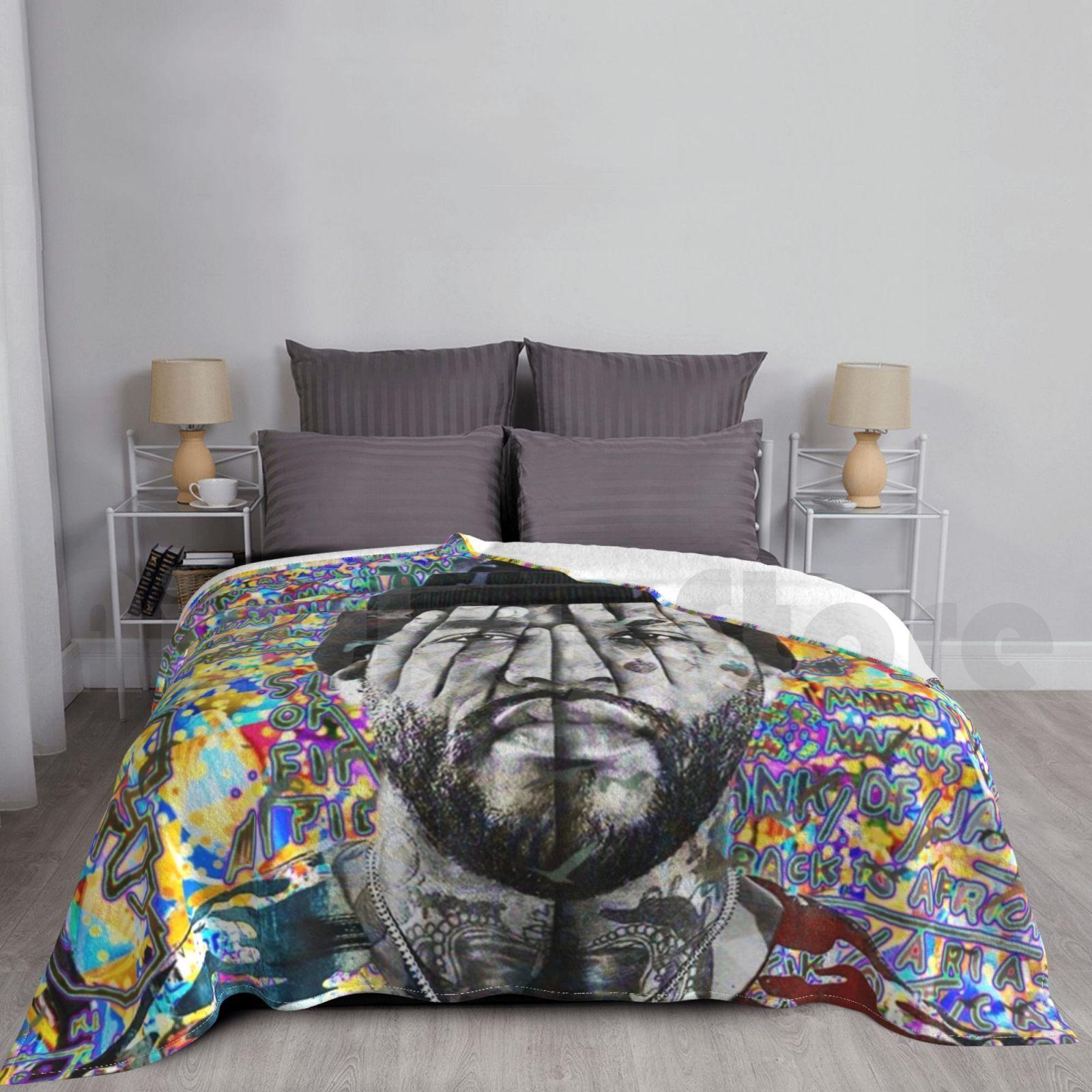 Joyner Lucas Portrait Artwork Blanket Fashion Custom Joyner Joyner Lucas Lucas Hip Hop Rap Rapper Icon Music Size: 75*100cm, Weight: 230 GSM