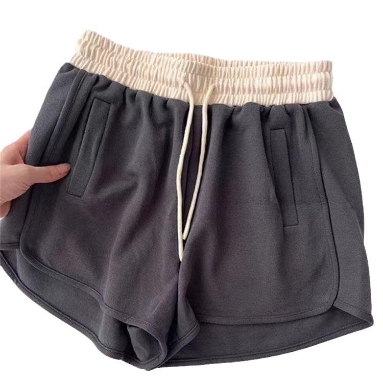 Casual Shorts for Women, Slim and Versatile Walking Shorts for Sports Shorts Three-quarter Pants Korean Version of Yoga Home Pants High Waist