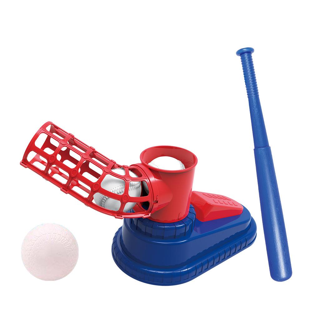 2'si 1 Arada Beyzbol Tenis Topu Makinesi Oyuncak Açık Hava Tenis Antrenmanı Plaj Sporları Oyuncak