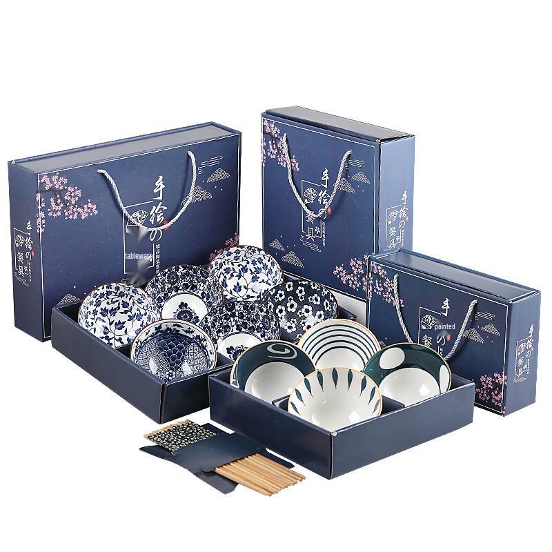 Japanese Style Bone China Ceramic Dinnerware Set