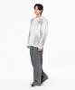MOZMOZ Heavy Weight Pigment Raglan Back Slit Oversized Sweatshirt Dirty Gray
