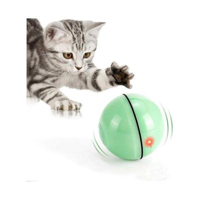 Brinquedos Interativos para Gatos Bola com Luz LED, Bola Inteligente Auto Rotativa 360 Graus, USB Inteligente