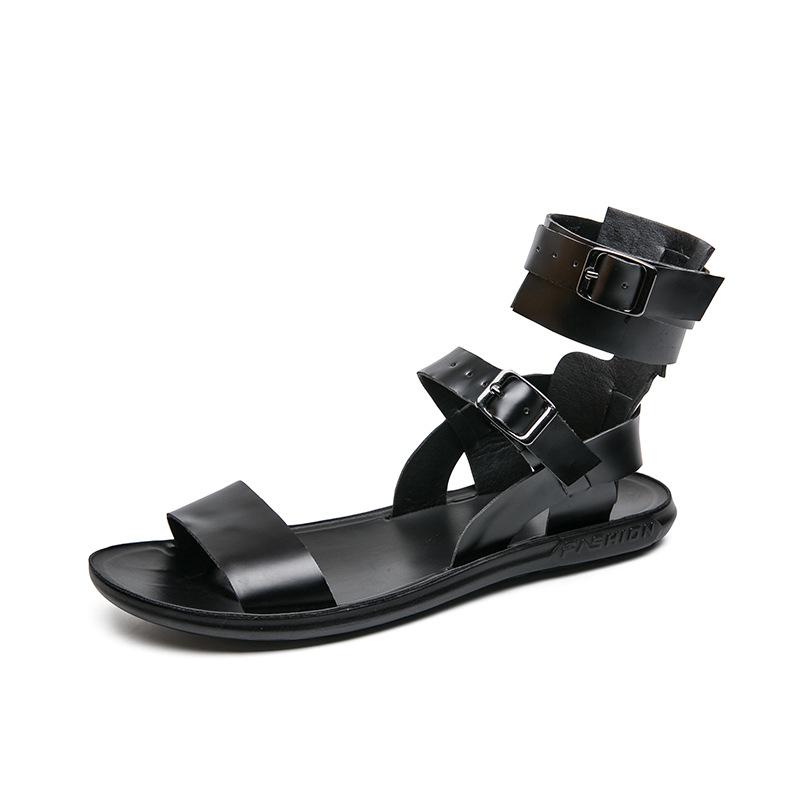 Outer size large size Roman style casual sandals men's new summer teenagers wear beach shoes fashion sandals