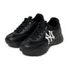 New MLB Big Ball Chunky Mesh Cushioning Anti Slip Wear Resistant Breathability Low Top Chunky Sneakers Unisex Black 3ASHCE12N-50BKS
