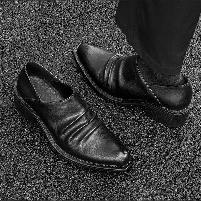 Fashion Leather Shoes For Man Genuine Leather Big Size Shoes High Quality Designer Formal Shoes Casual Shoes Fashion Business