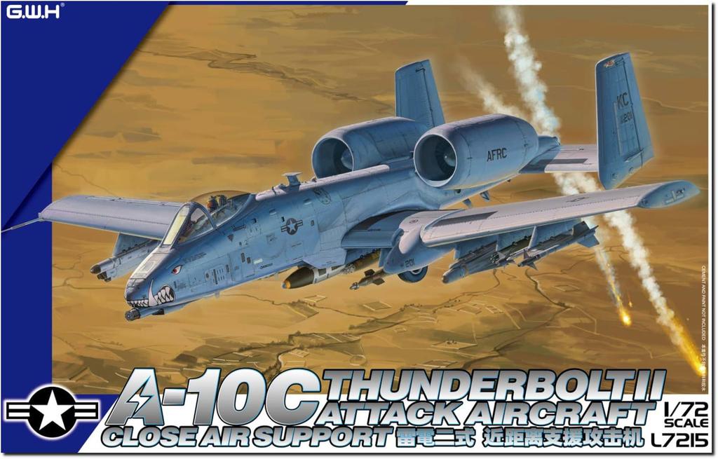 Great Wall Hobby American Attack Aircraft Plastic Model L7215 1/72 A-10C (Airplane)